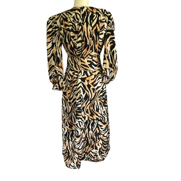 Vintage David Brown for Saks Fifth Avenue Hostess / Patio Maxi Dress Animal Prin - Picture 5 of 8